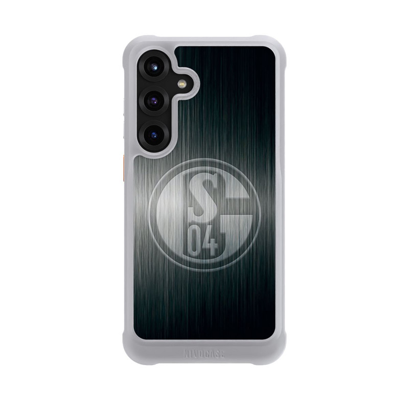 Galaxy S25 + NIVOmax Schalke 04 Metall Look