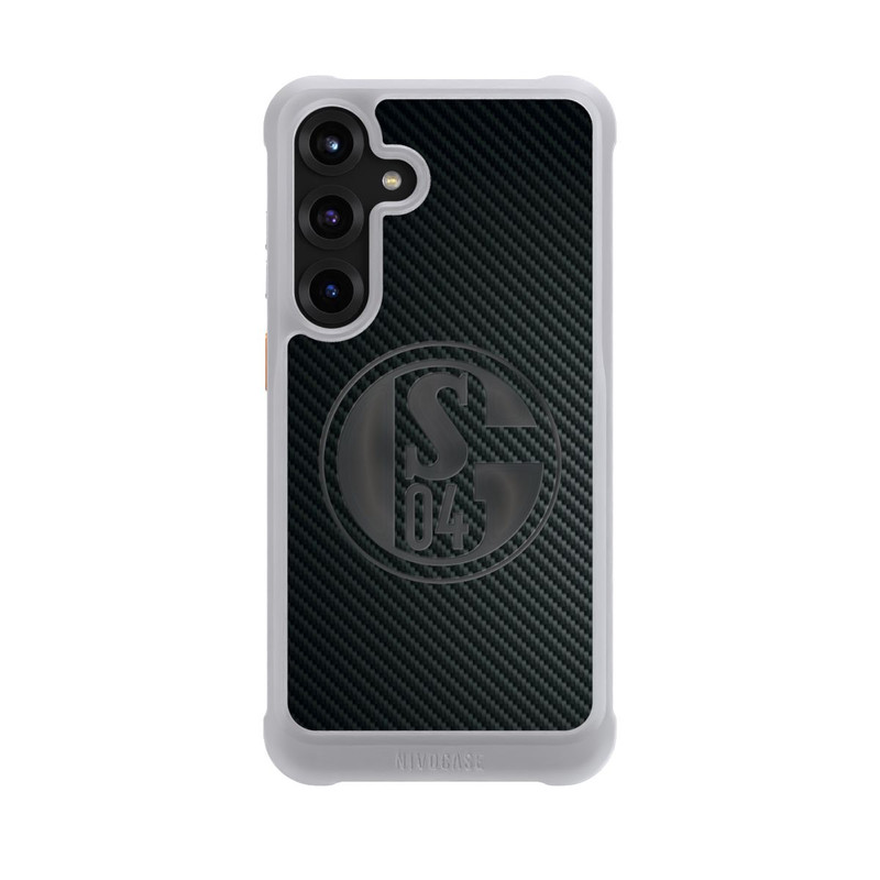 Galaxy S25 + NIVOmax Schalke 04 Carbon Look