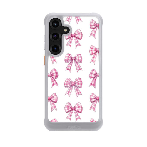 Samsung Galaxy S25+  NIVOmax Pinke Gingham Herzen und Schleifen mit KI