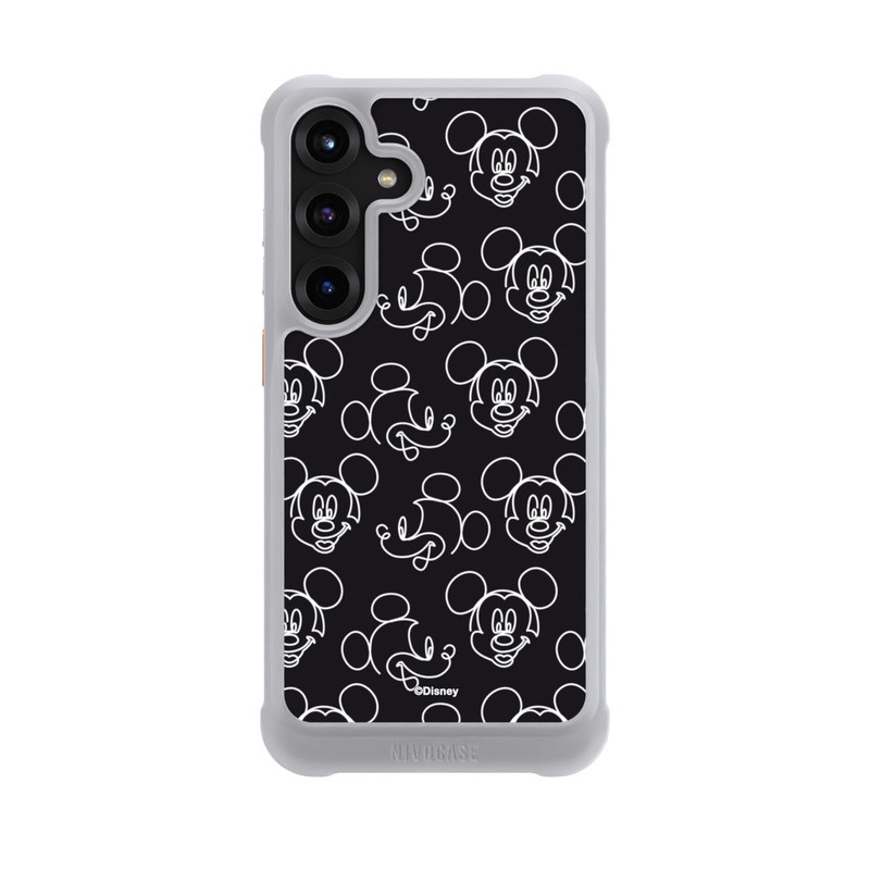 Galaxy S25 + NIVOmax Disney Mickey Muster Schwarz