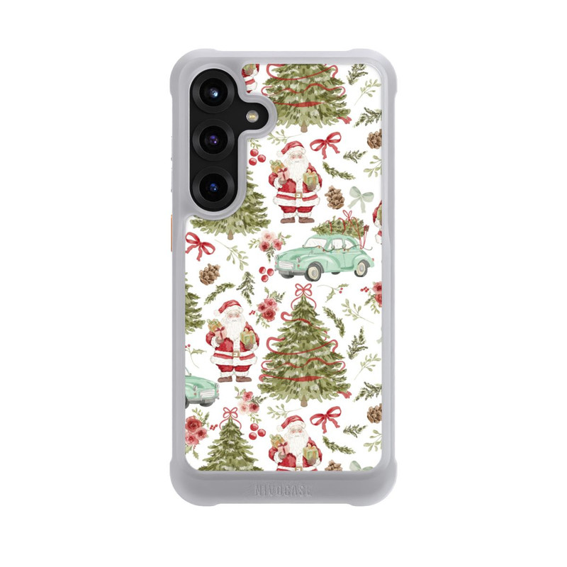 Galaxy S25 + NIVOmax Weihnachtsfreude Vintage Muster 