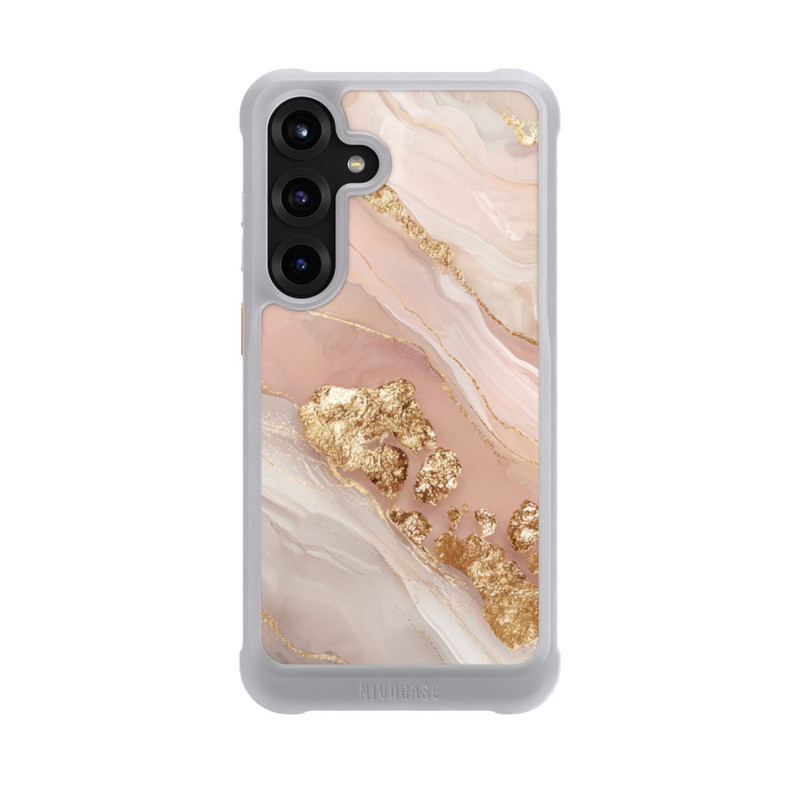 Galaxy S25 + NIVOmax Eleganz Gold Marmor