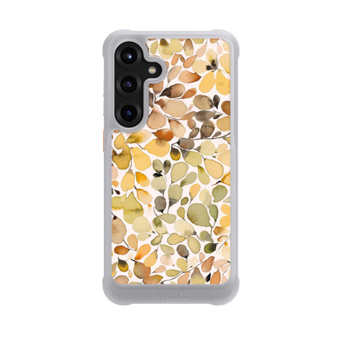Samsung Galaxy S25+  NIVOmax Eukalyptus Aquarellblätter Braun Herbst