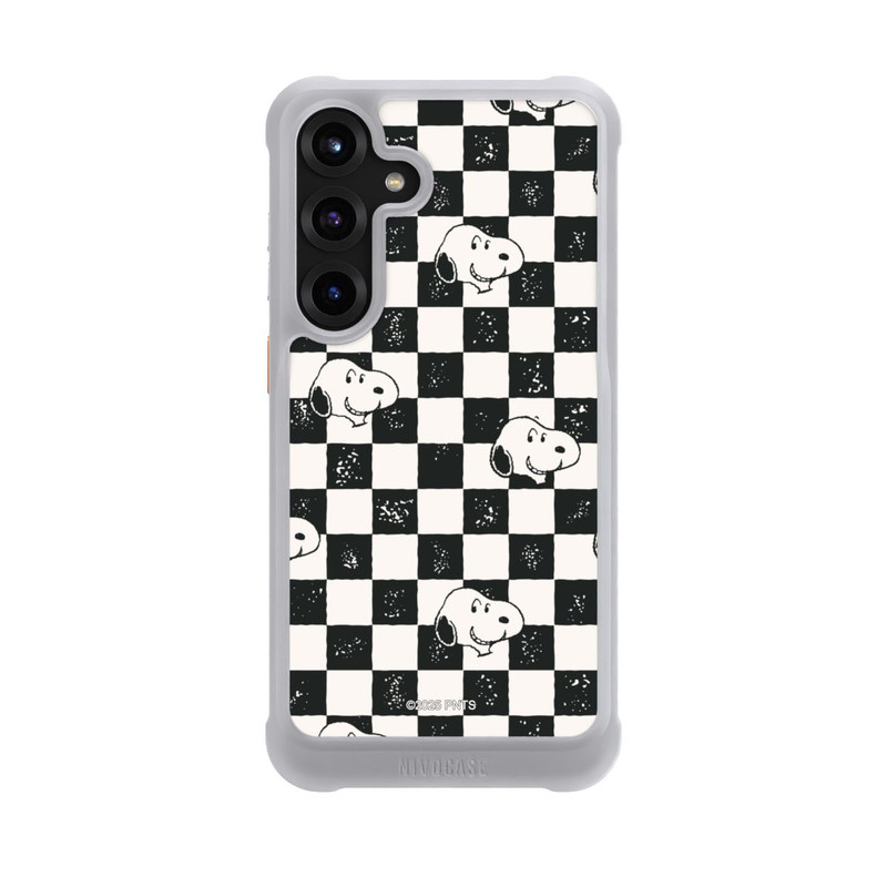 Galaxy S25 + NIVOmax Snoopy Heads Checked Pattern