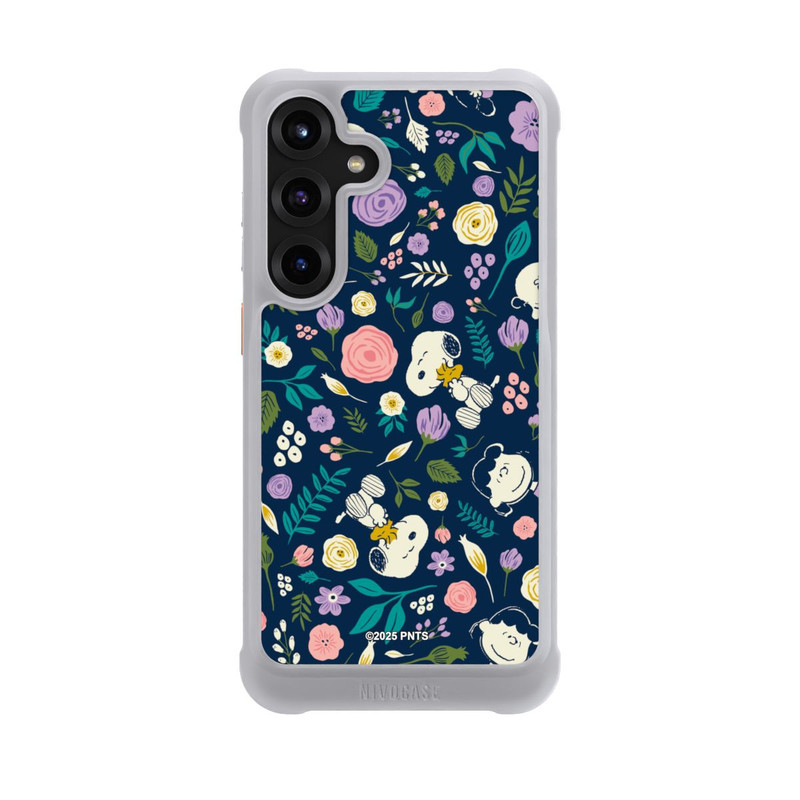 Galaxy S25 + NIVOmax Peanuts Dark Flower Pattern
