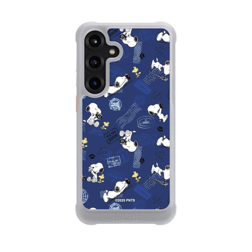 Samsung Galaxy S25+  NIVOmax Peanuts Travel Stamps Pattern Blue