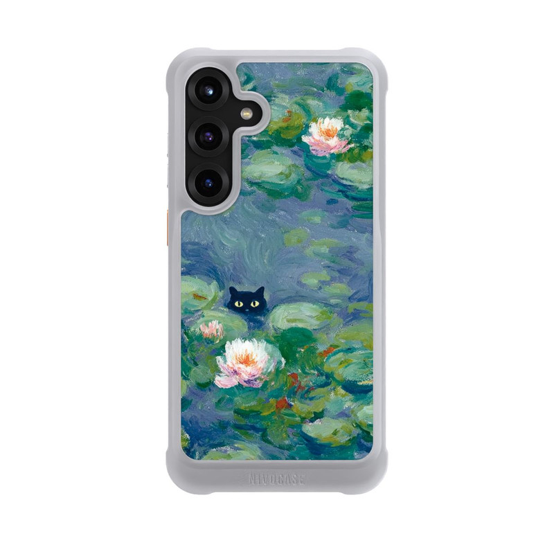 Galaxy S25 + NIVOmax Katze im Teich Gemälde Impressionismus