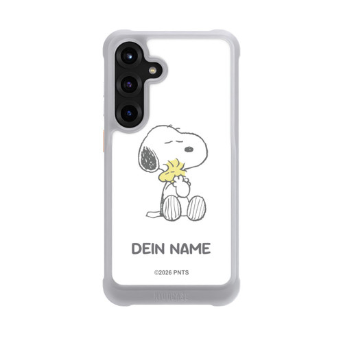 Samsung Galaxy S25+  NIVOmax Snoopy And Woodstock Cuddling Personalisierbar