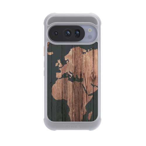 Google Pixel 10 Pro NIVOmax Wooden World Map
