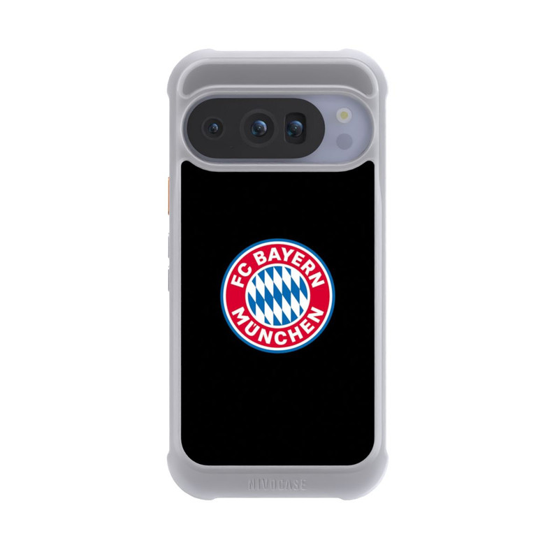Pixel 10 Pro NIVOmax FCB Logo auf Schwarz