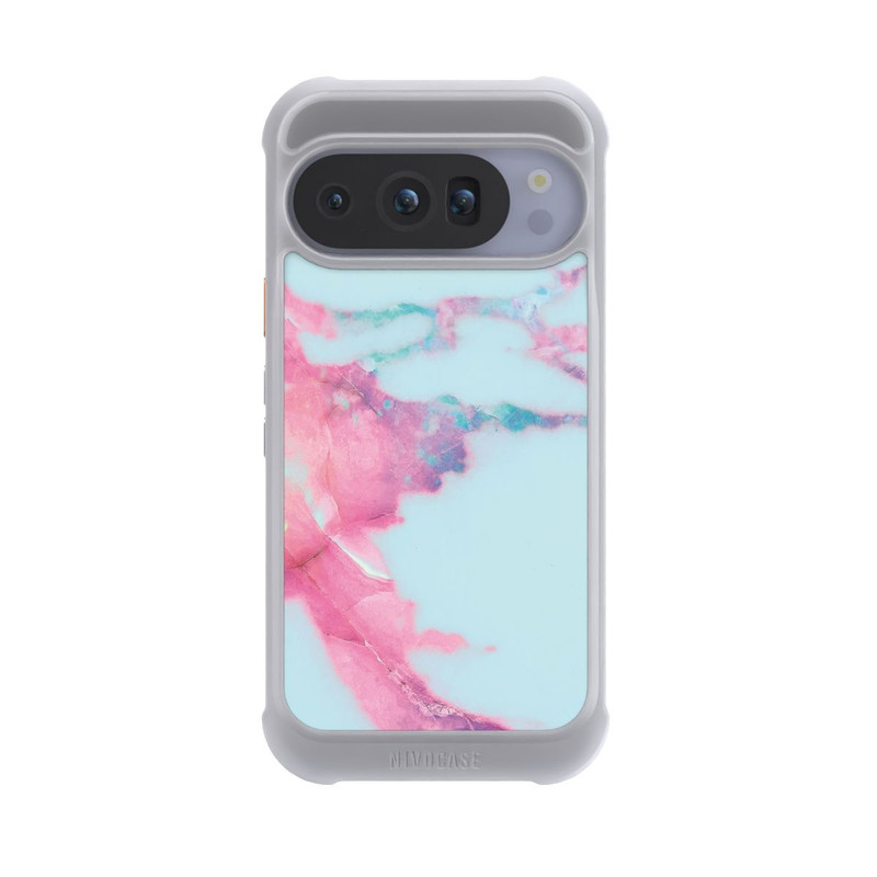 Pixel 10 Pro NIVOmax Hellblauer schillernder Adermarmor