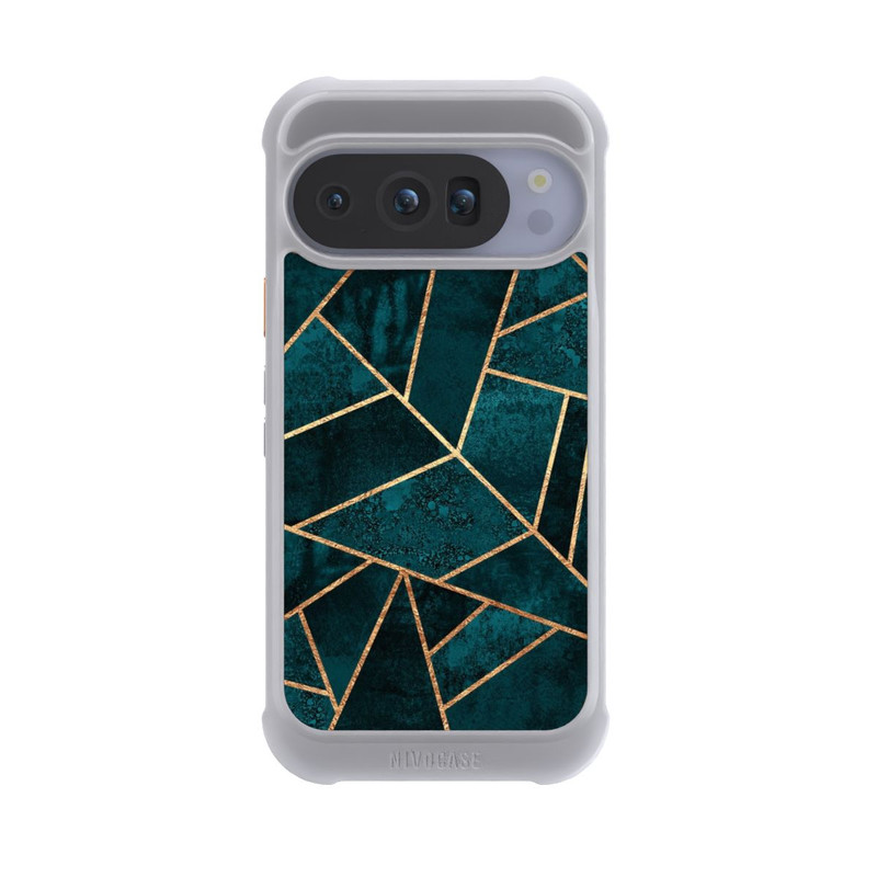 Pixel 10 Pro NIVOmax Imprimé or pierre sarcelle profond