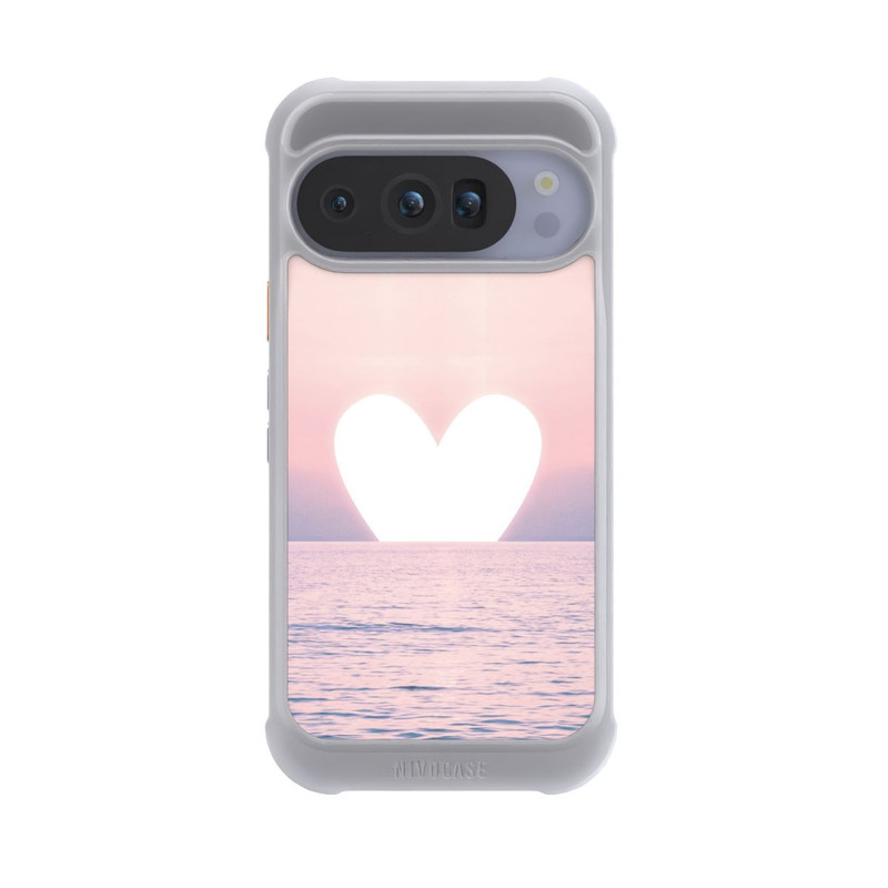 Pixel 10 Pro NIVOmax Heart Sunset