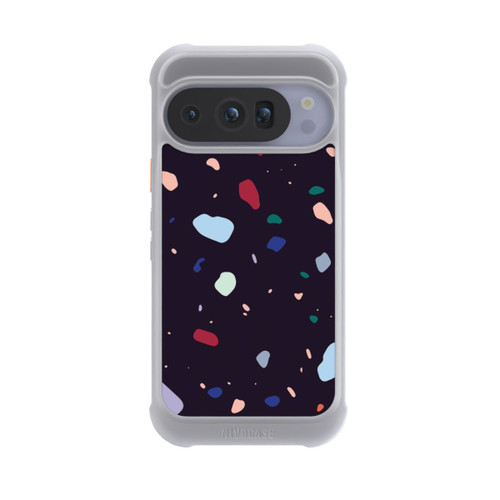 Google Pixel 10 Pro NIVOmax Terrazzo arrondi foncé moderne