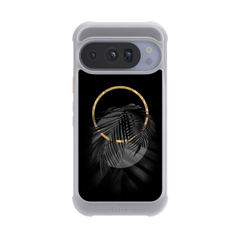 Pixel 10 Pro NIVOmax tropische Blätter schwarz