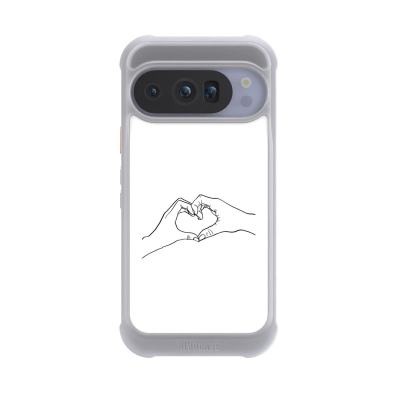 Pixel 10 Pro NIVOmax Herz Hände Line Art