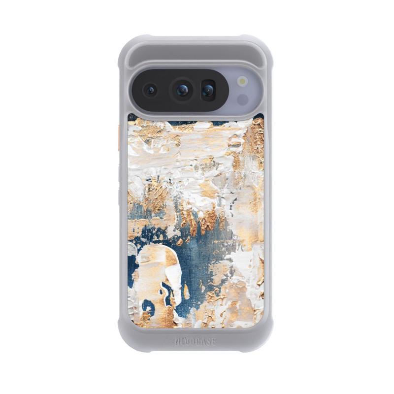 Pixel 10 Pro NIVOmax Abstraktion Blau und Gold