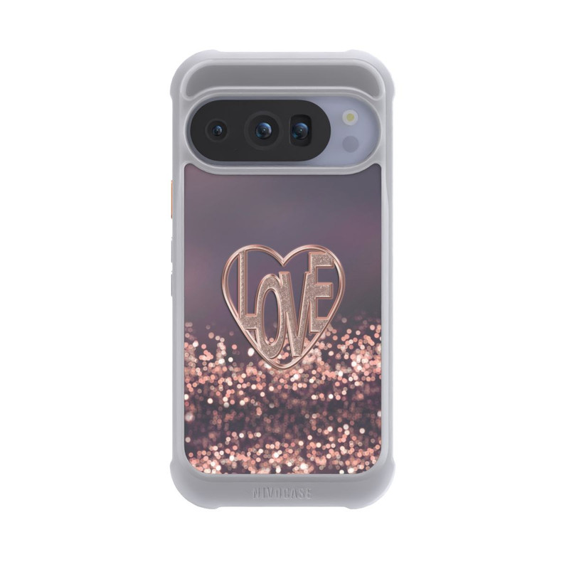 Pixel 10 Pro NIVOmax LOVE Glitzerrosa