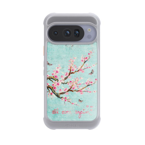 Google Pixel 10 Pro NIVOmax Motif d'arbre en fleurs de cerisier bleu