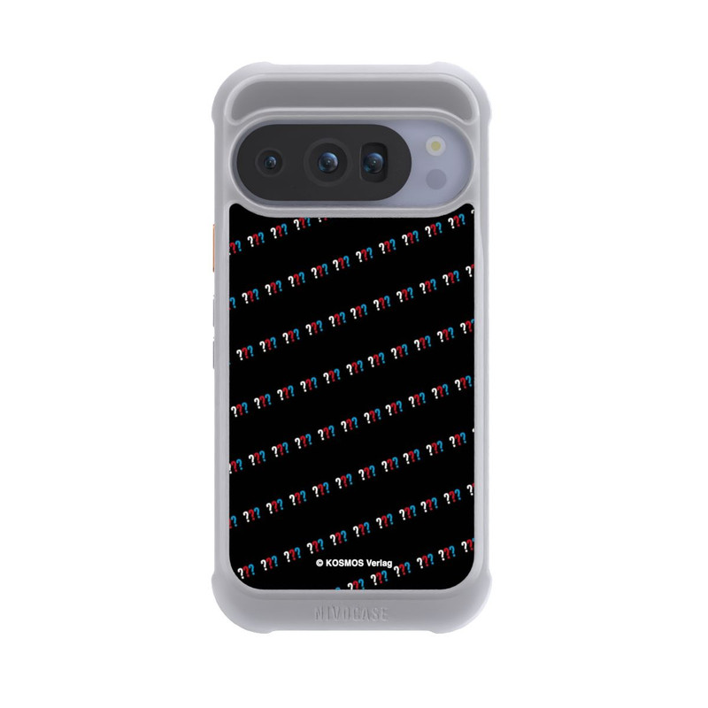 Pixel 10 Pro NIVOmax Drei Fragezeichen Muster Schräg