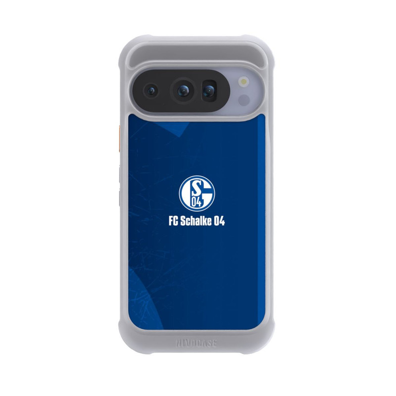 Pixel 10 Pro NIVOmax Schalke 04 Blauer Hintergrund Mit Logo