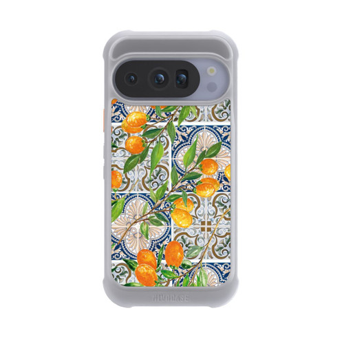Google Pixel 10 Pro NIVOmax Griechische Orangen Muster