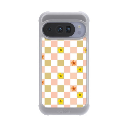 Google Pixel 10 Pro NIVOmax Chèques Fleurs Pastel Nostalgiques