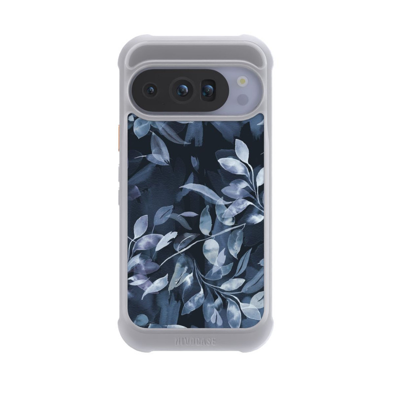 Pixel 10 Pro NIVOmax Aquarelle Feuilles Mystiques Marine