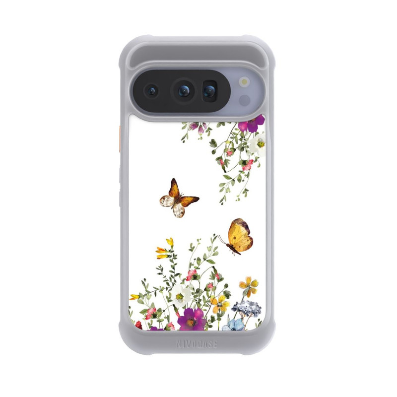 Pixel 10 Pro NIVOmax Butterflies And Colorful Flowers