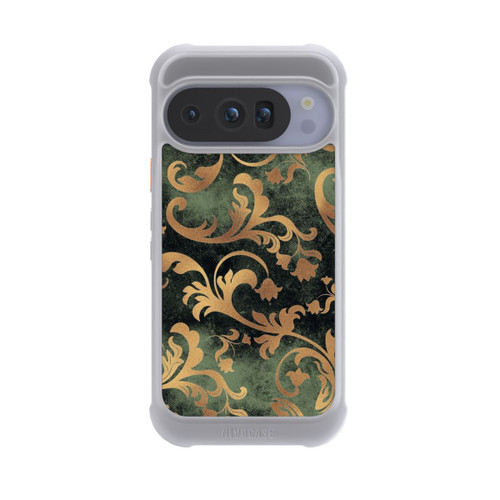 Google Pixel 10 Pro NIVOmax Damask Wallpaper Dark Green