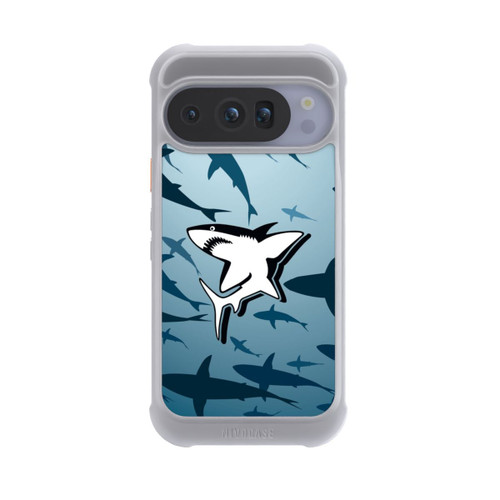 Google Pixel 10 Pro NIVOmax Haie Muster Blau