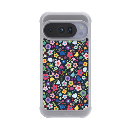 Google Pixel 10 Pro NIVOmax Psychedelic Flowers Multi Black