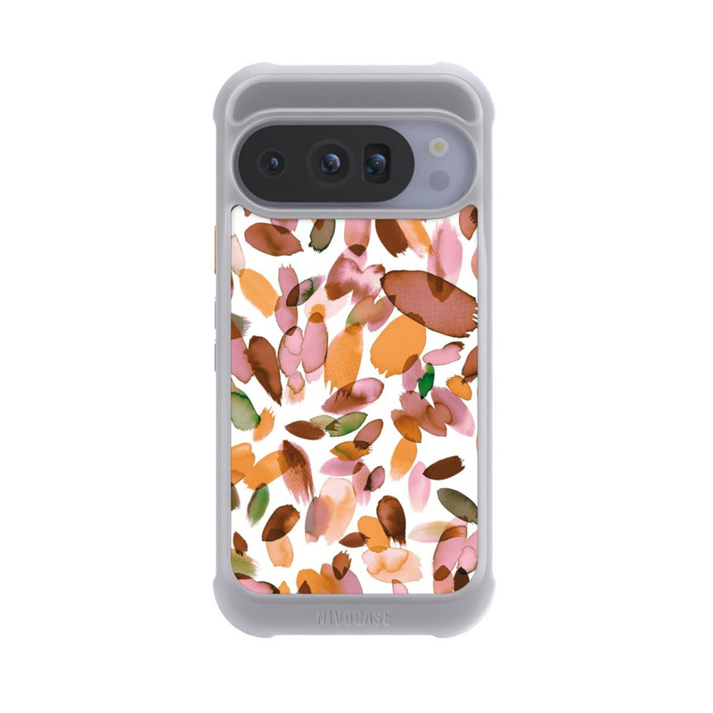 Pixel 10 Pro NIVOmax Watercolor Petal Stains Orange