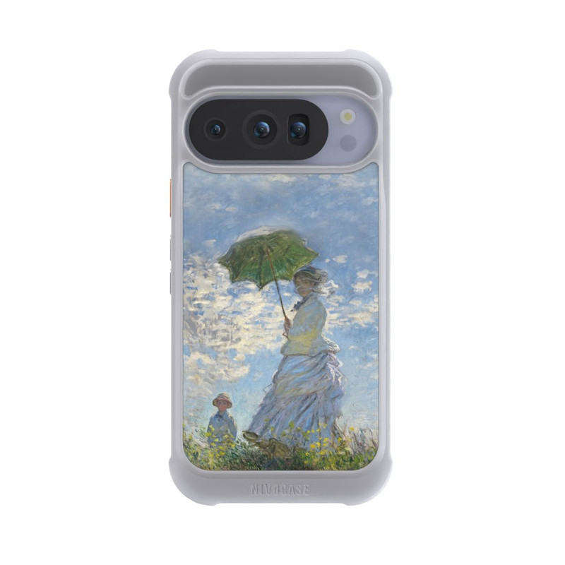Pixel 10 Pro NIVOmax Frau mit Sonnenschirm - Monet