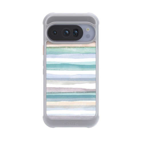 Google Pixel 10 Pro NIVOmax Rayures pastel bleu