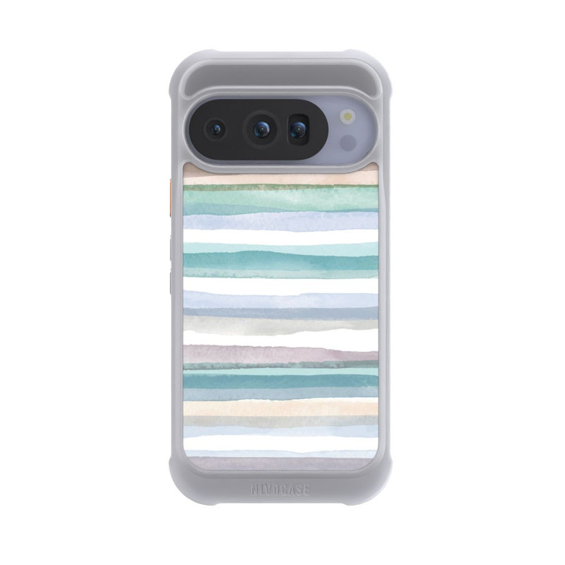 Pixel 10 Pro NIVOmax Rayures pastel bleu