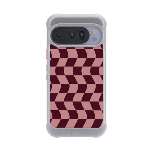 Google Pixel 10 Pro NIVOmax Schachbrett Rot-Rosa