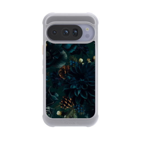 Google Pixel 10 Pro NIVOmax Blumenmuster Grün und Blau