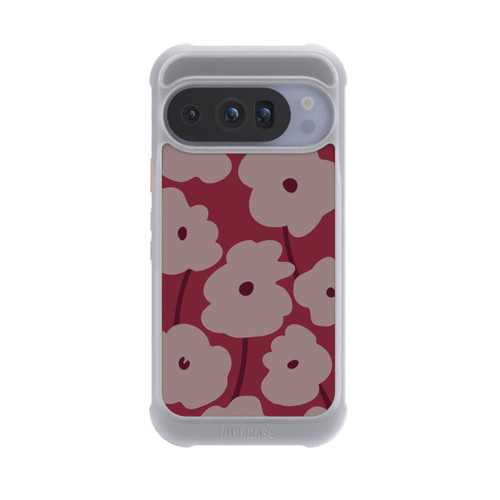 Google Pixel 10 Pro NIVOmax Minimalistische Blumen Bordeaux