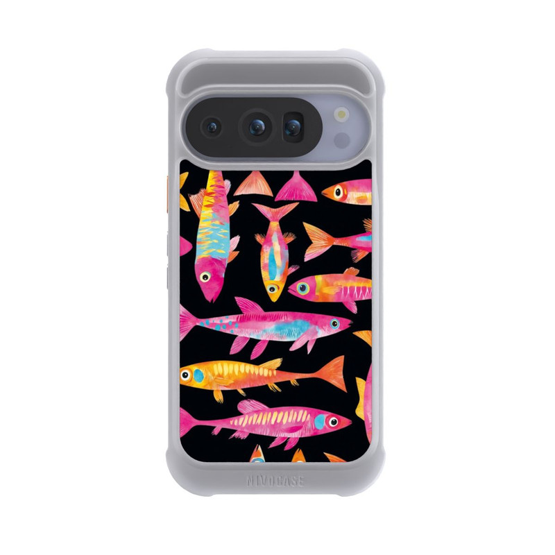 Pixel 10 Pro NIVOmax Funky bunte Fisch Parade mit KI