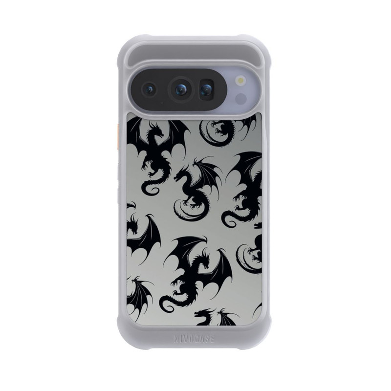 Pixel 10 Pro NIVOmax Dragon Pattern Grey
