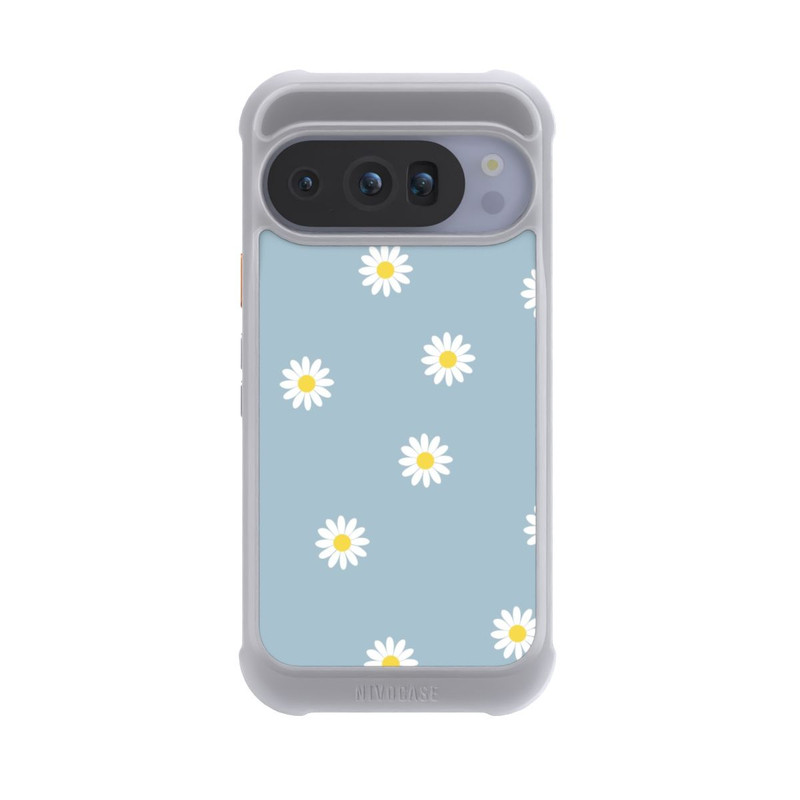 Pixel 10 Pro NIVOmax Gänseblümchen Muster Blau