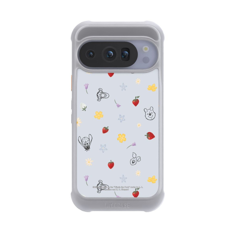 Pixel 10 Pro NIVOmax Winnie Puuh und Freunde Erdbeer Muster Blau