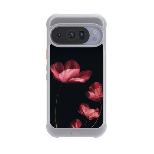 Google Pixel 10 Pro NIVOmax Burgunder Blüten schwarz