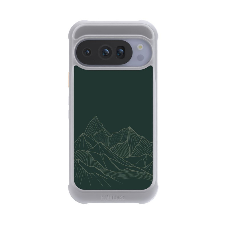 Pixel 10 Pro NIVOmax Berg Line Art Grün