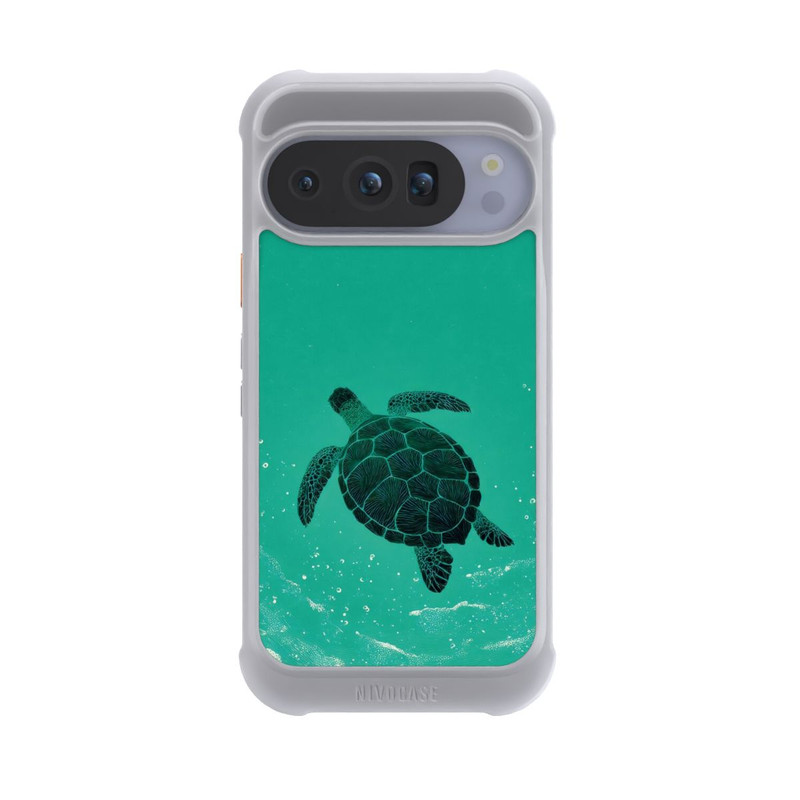 Pixel 10 Pro NIVOmax Turtle in the Ocean with AI