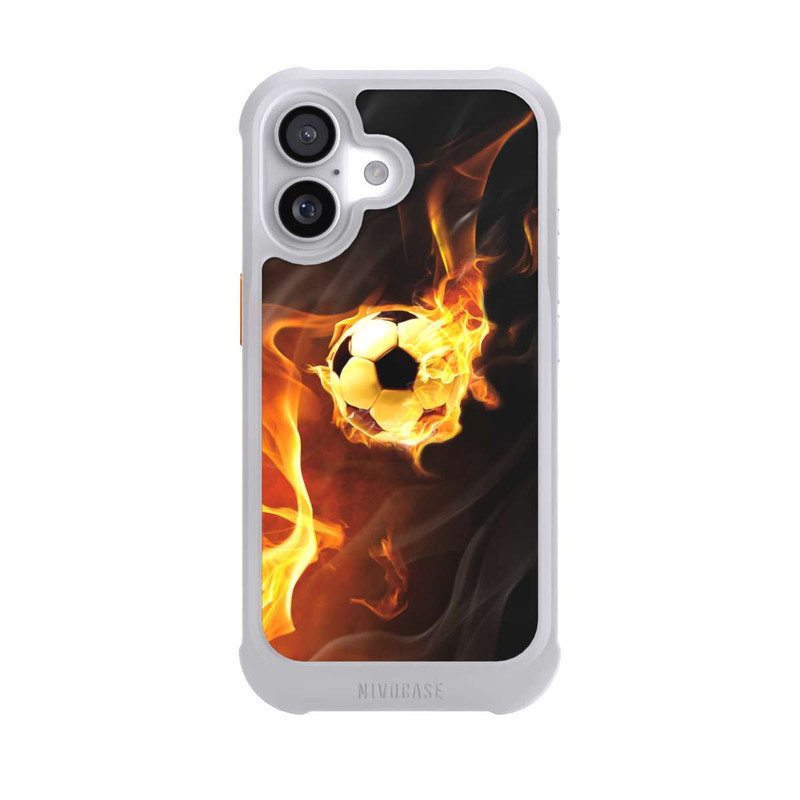 iPhone 17 NIVOmax Fußball in Flammen