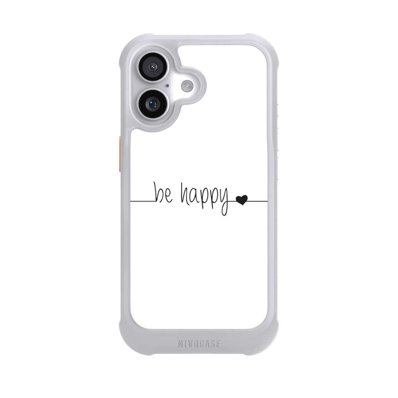 iPhone 17 NIVOmax Be Happy Weisser Hintergrund