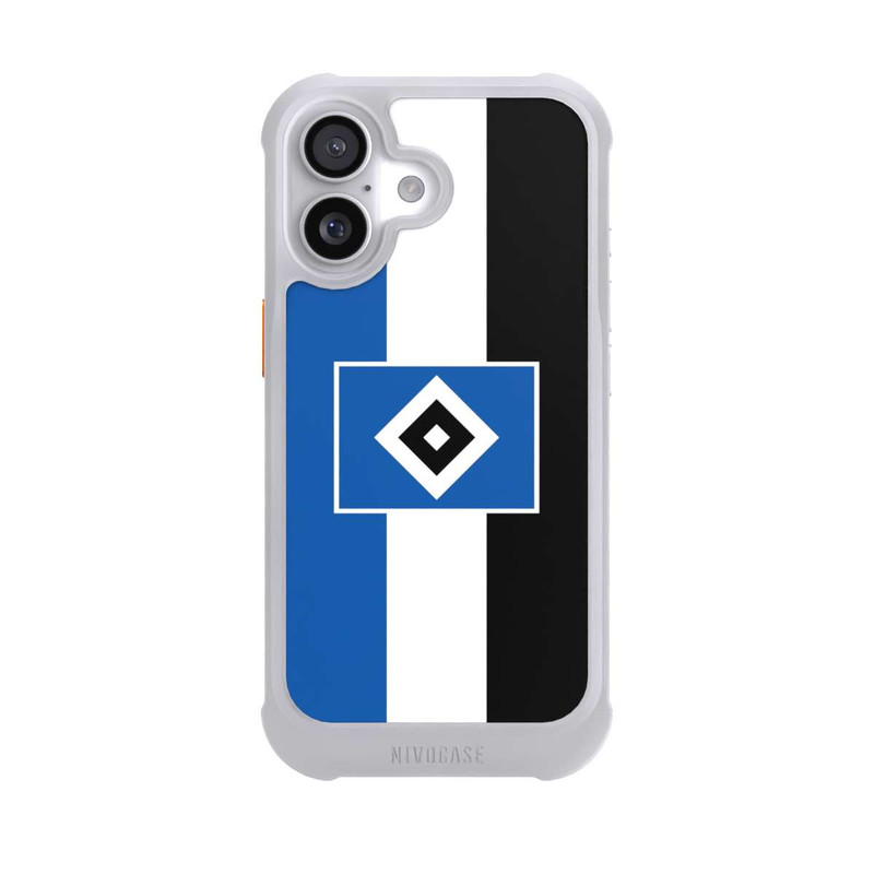 iPhone 17 NIVOmax HSV Streifen - Blau-Weiß-Schwarz