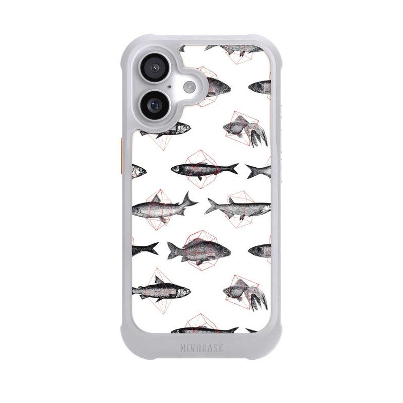 iPhone 17 NIVOmax Fische in Geometrie